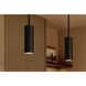 Luxe Cylinder LED 3.5 inch Matte Black Pendant Ceiling Light